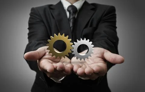 3d cogs as concept 스톡 일러스트