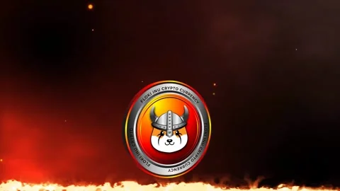 3d coin floki inu crypto currency green screen background Stock Footage 274383789