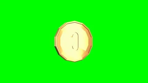 3D Coin Spinning Vídeo Stock 96711423
