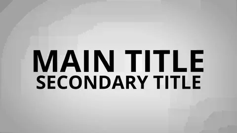 3D Collapsing Title Animation Stock After Effects