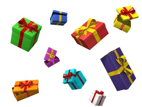 3d color boxes Stock Illustration