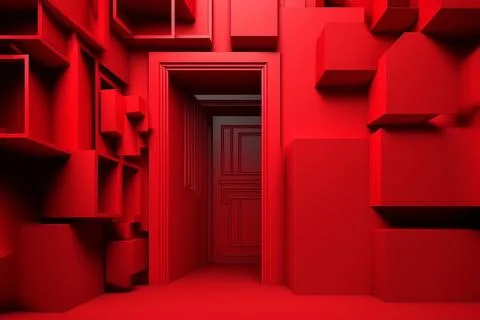 3D color cube wallpaper Abstract cubes 3d render Stock-Illustration