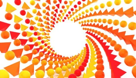 3d color objects 스톡 일러스트