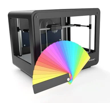 3d color printer 库存插图