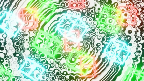 3D colored cubes randomly rotate on an abstract background. Looped animation. 4K Stock Footage 247000896