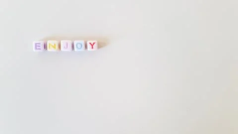 3d Colored Word Cube Foto stock