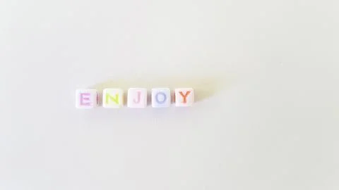 3d Colored Word Cube Stock Photos