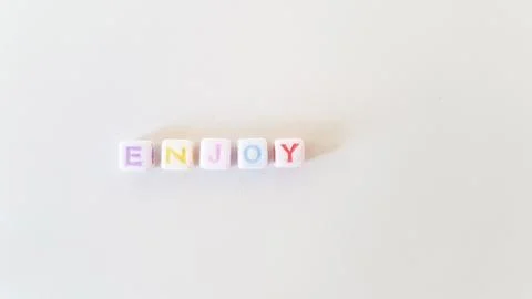 3d Colored Word Cube Stock Photos