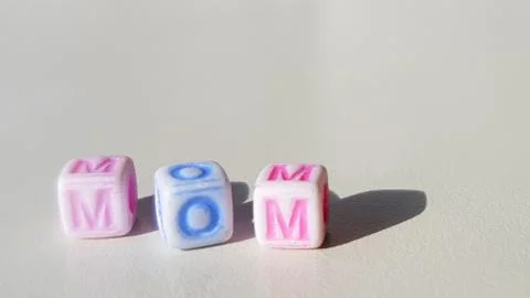 3d Colored Word Cube Stock Photos