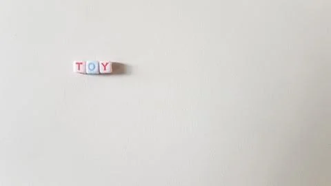 3d Colored Word Cube Foto stock