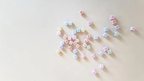 3d Colored Word Cube Stock Photos