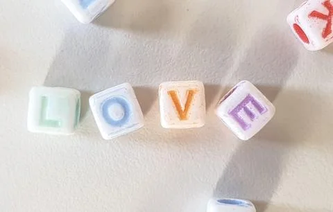 3d Colored Word Cube Stock Photos
