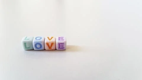 3d Colored Word Cube Stock Photos