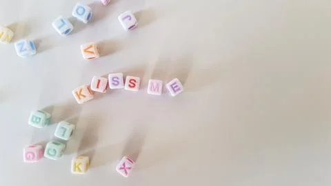 3d Colored Word Cube Stock Photos