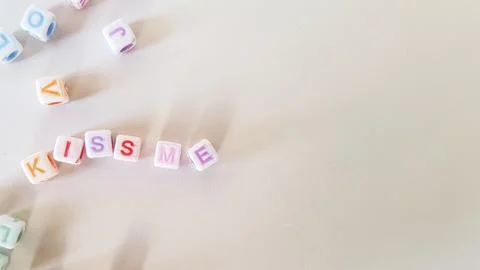 3d Colored Word Cube Stock Photos