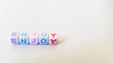 3d Colored Word Cube Stock-Fotos