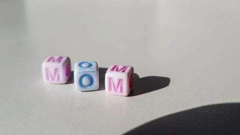 3d Colored Word Cube Stock Photos