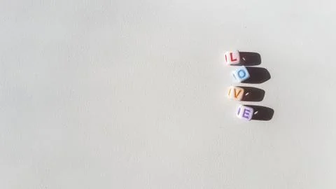 3d Colored Word Cube Stock Photos