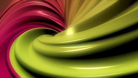 3D colorful animation of a circle or ring. Hypnotic spiral illusion seamless Illustrazione stock