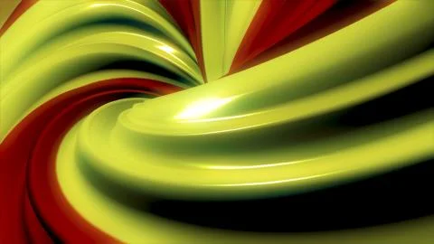 3D colorful animation of a circle or ring. Hypnotic spiral illusion seamless Illustrazione stock