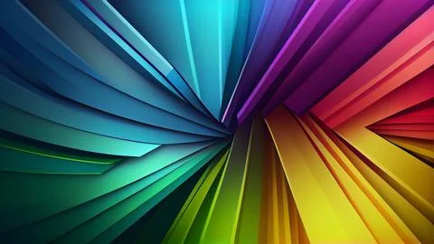 3D Colorful Background Stock Illustration
