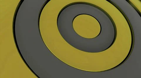3d colorful circles in wave like pulsating motion, seamless loop. Design. Bright Illustrazione stock