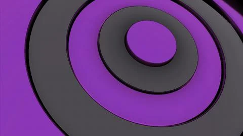 3d colorful circles in wave like pulsating motion, seamless loop. Design. Bright Stock Illustration
