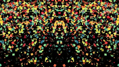 3d Colorful Confetti イラスト素材
