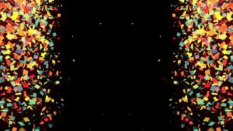 3d Colorful Confetti イラスト素材