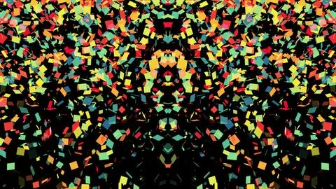 3d Colorful Confetti イラスト素材