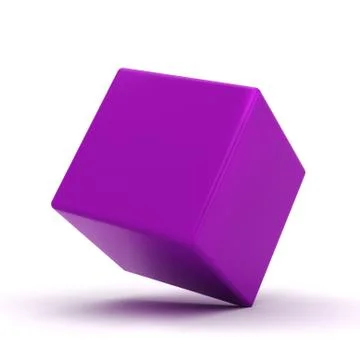 3d colorful cubes, on white background Stock Illustration