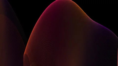 3D colorful flowing fabric loop - 2 Stock Footage 292449754