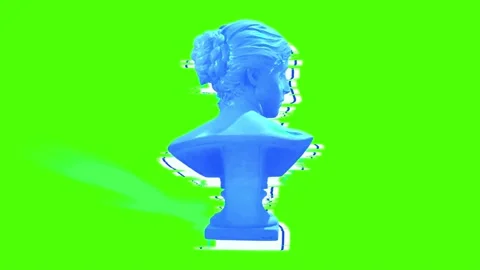 3D Colorful Rotating Venus Head Animation. Stock Footage 236682987