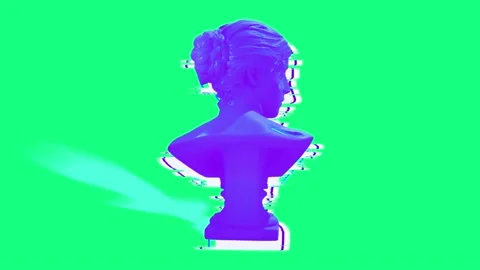 3D Colorful Rotating Venus Head Animation. Stock Footage 236683003