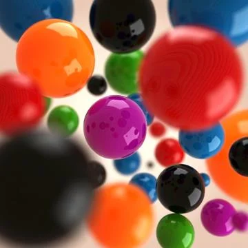 3d colorfull balls Stock Illustration