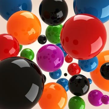 3d colorfull balls Stock Illustration