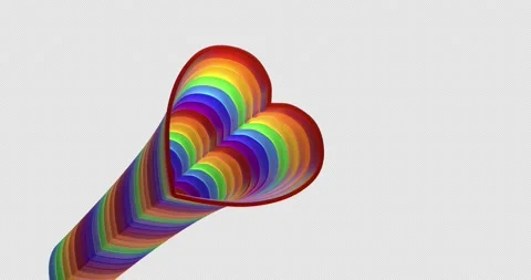 3D Colors Heart Transitions Stock Footage 222937052