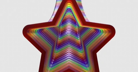 3D Colors Star Transitions 動画素材 223083992