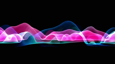 3D colourful abstract animation bubbled plane. 4K wavy abstract animation Stock Footage 239244495
