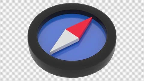 3d Compass Icon Stock Footage 145610232