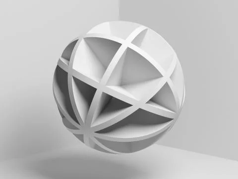 3d compound spherical object Stock Illustration