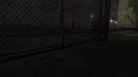 3D Computer Game - Dark Hallway Episode - Take 05 Stock Footage 220555231