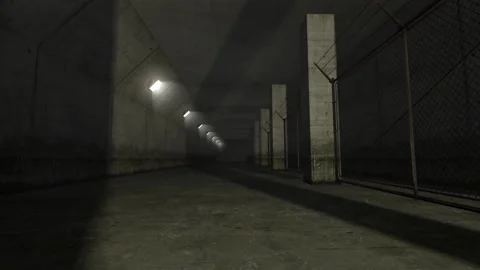 3D Computer Game - Dark Hallway Episode - Take 06 動画素材 220555243