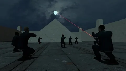 3D Computer Game - Deadly Cult - Take 03 Stock Footage 221517009