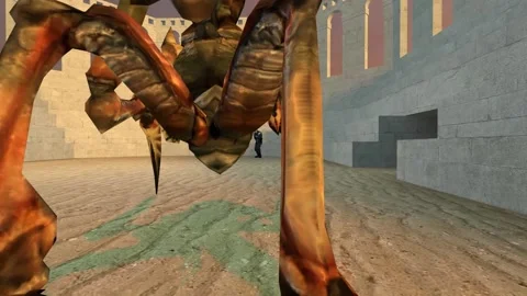 3D Computer Game - Monster Arena - Take 04 動画素材 221926359