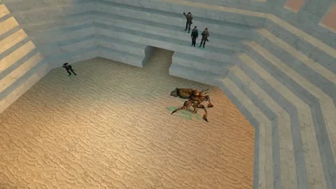 3D Computer Game - Monster Arena - Take 01 動画素材 221926390