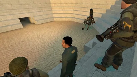 3D Computer Game - Monster Arena - Take 06 Stock Footage 221926396