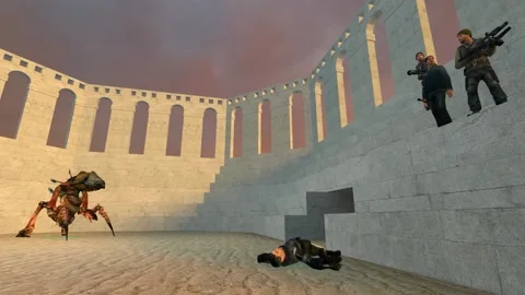 3D Computer Game - Monster Arena - Take 07 動画素材 221926397