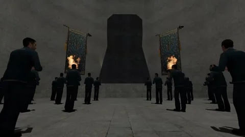 3D Computer Game - Mystic Temple - Take 04 Stock Footage 221991845