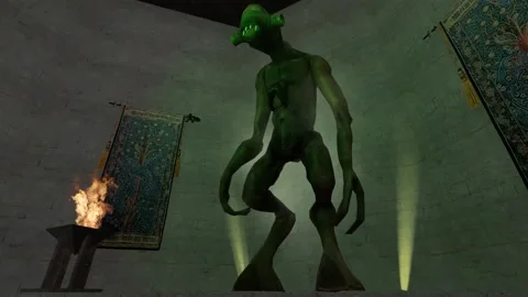 3D Computer Game - Mystic Temple - Take 09 動画素材 221991870